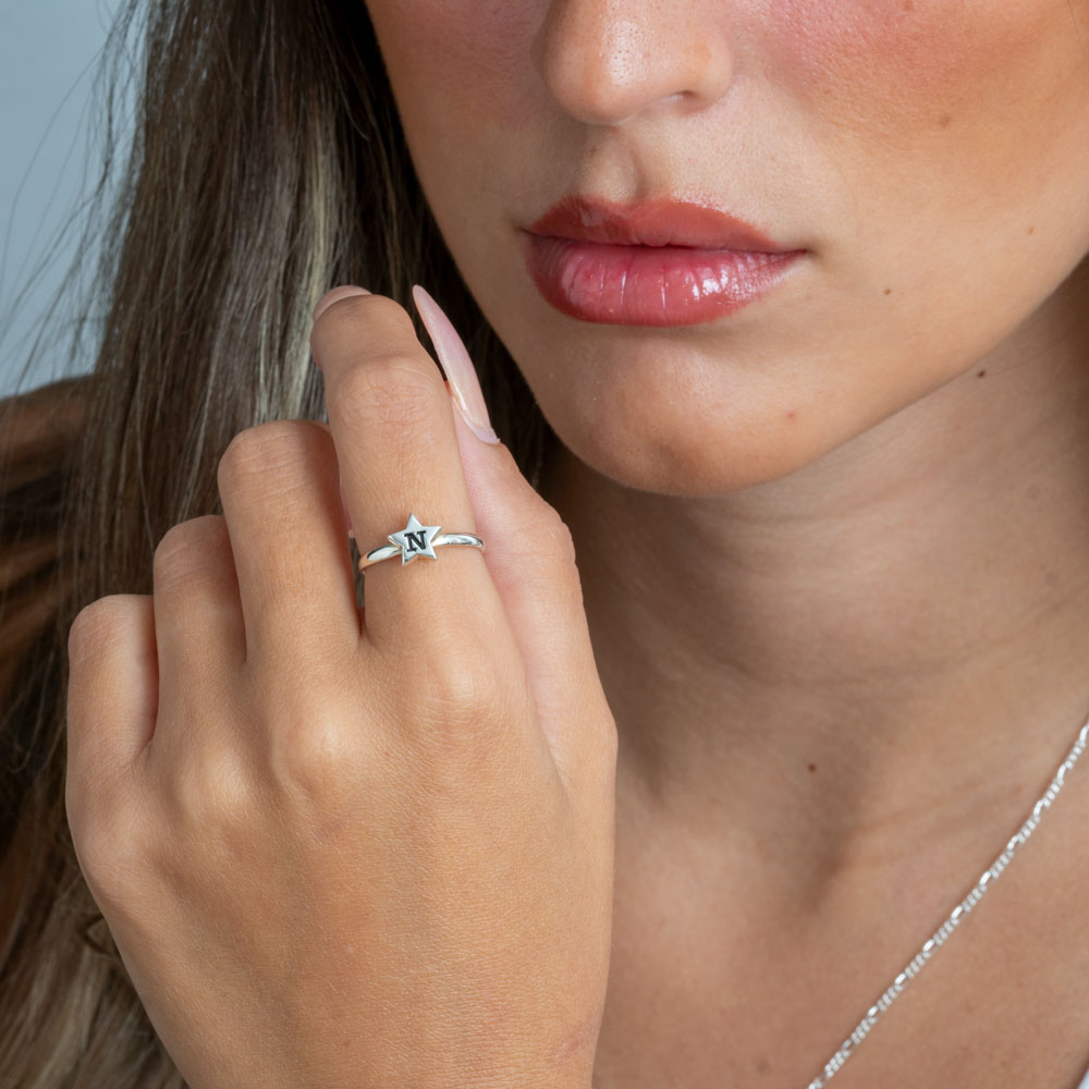 Star Initial Ring
