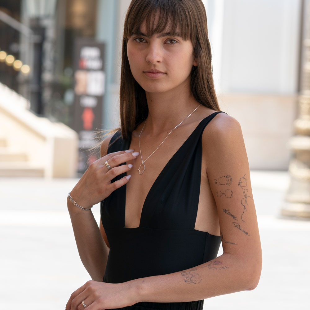 Hamsa Hand Pendant Necklace