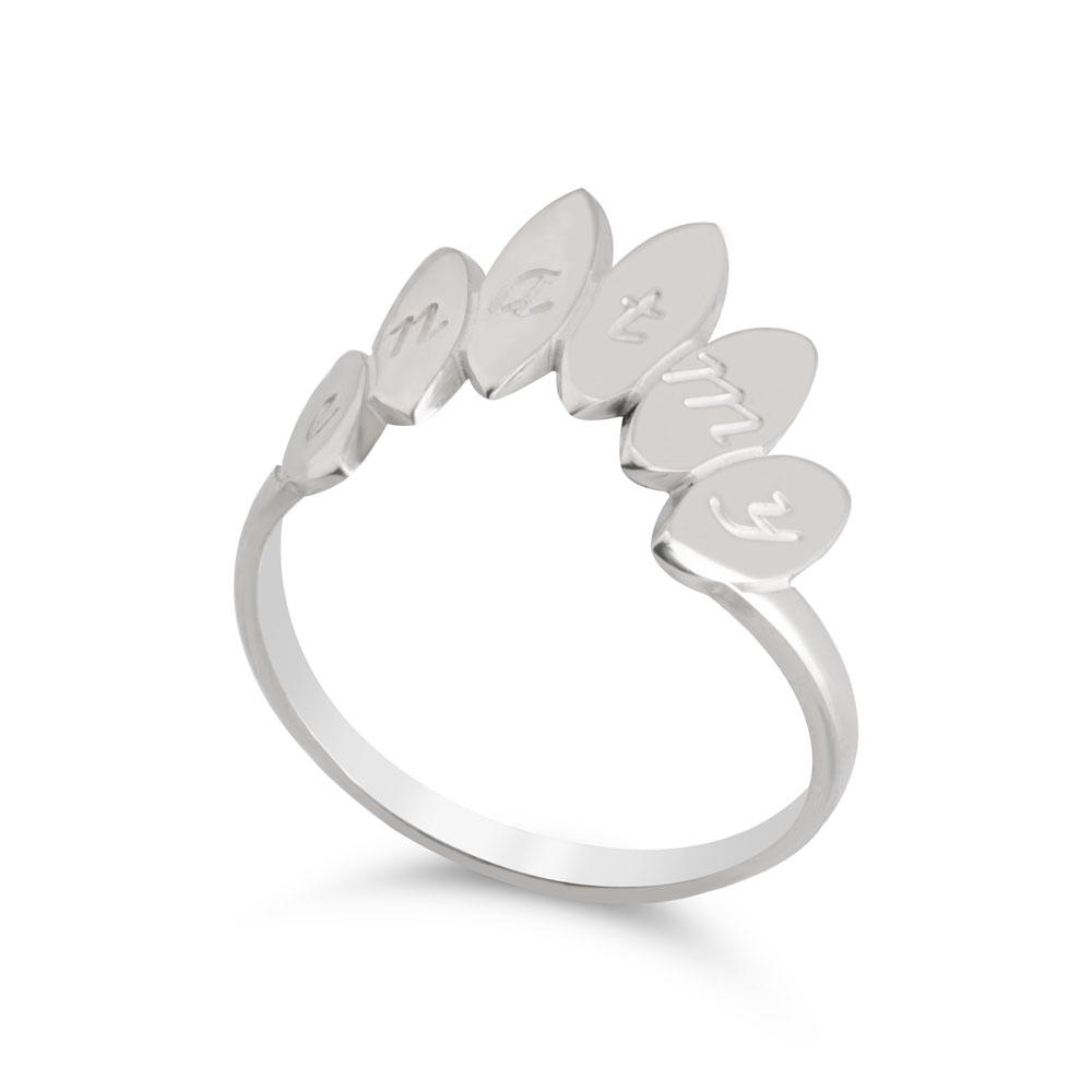 Flower Engraved Ring