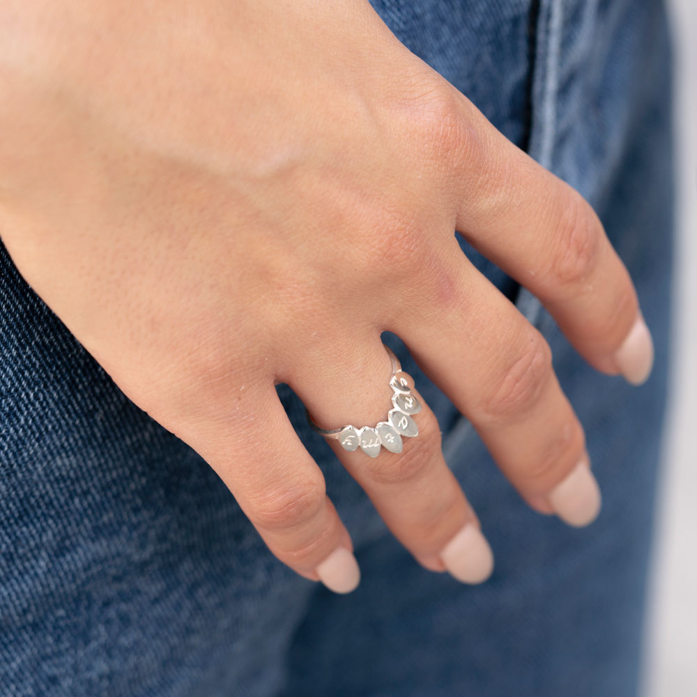 Flower Engraved Ring