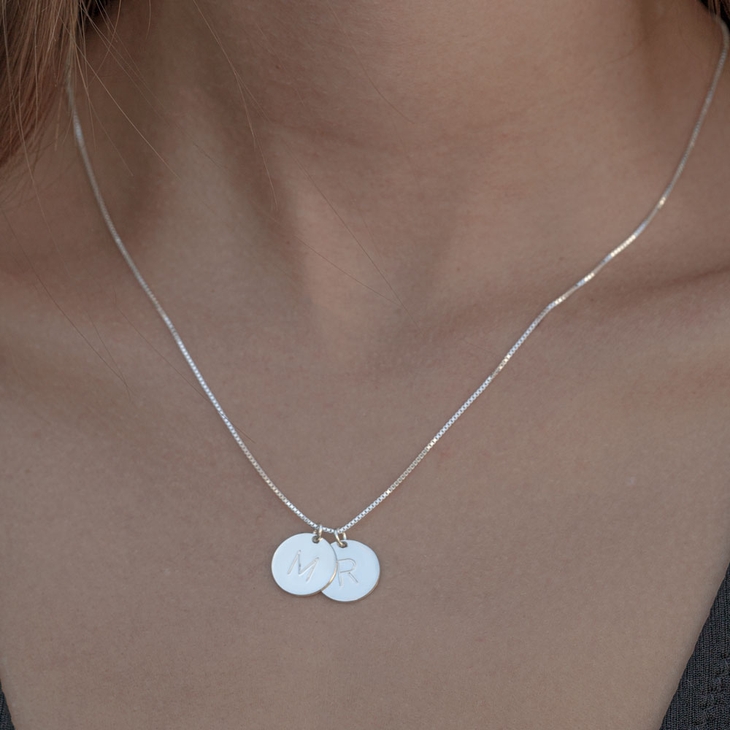 Custom Initial Necklace model