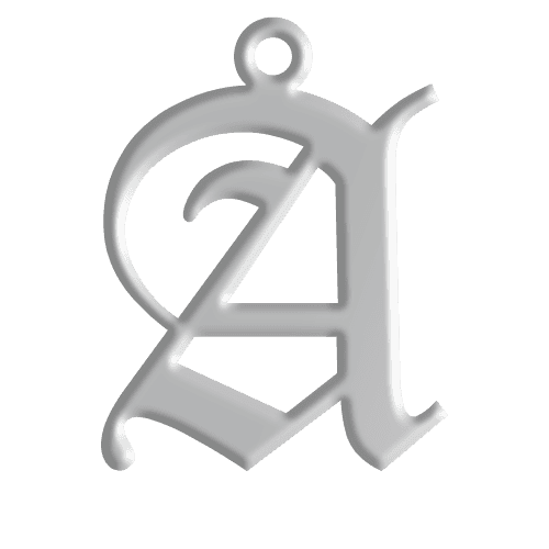 A Initial Pendant