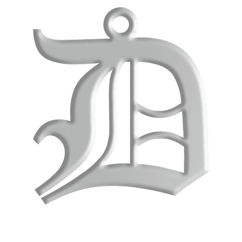 D Initial Pendant