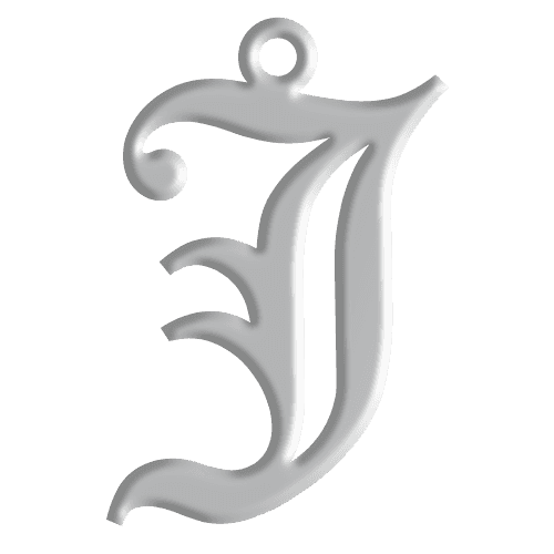 J Initial Pendant