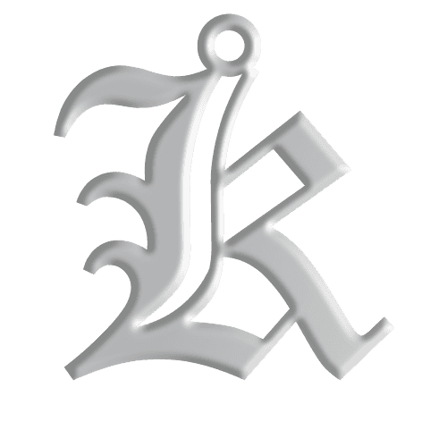 K Initial Pendant