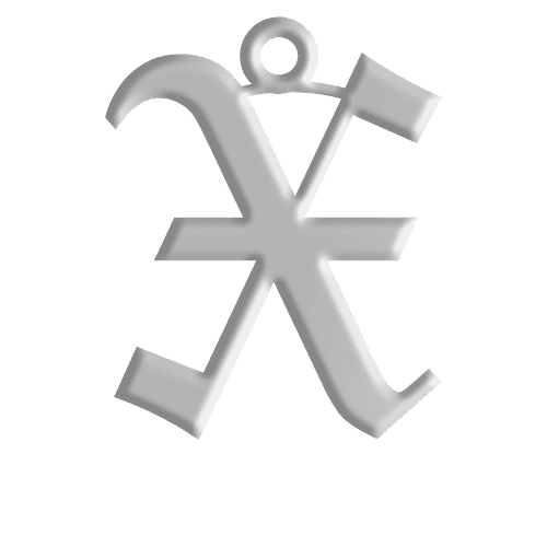 X Initial Pendant