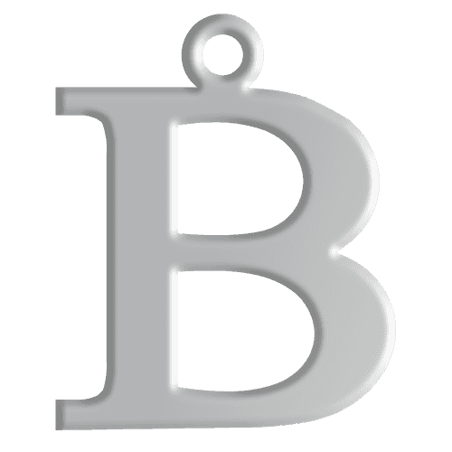 B Initial Pendant