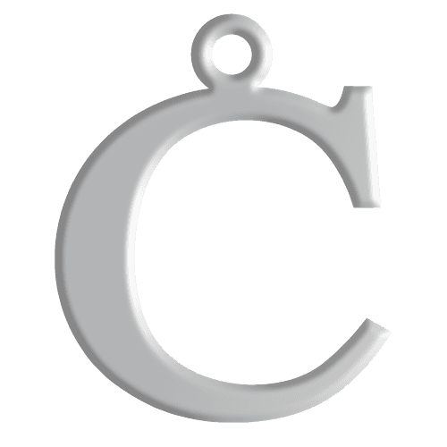 C Initial Pendant
