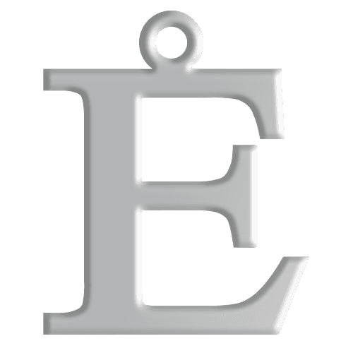 E Initial Pendant