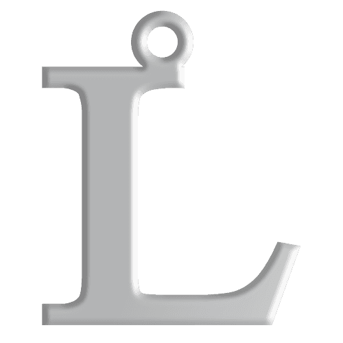 L Initial Pendant