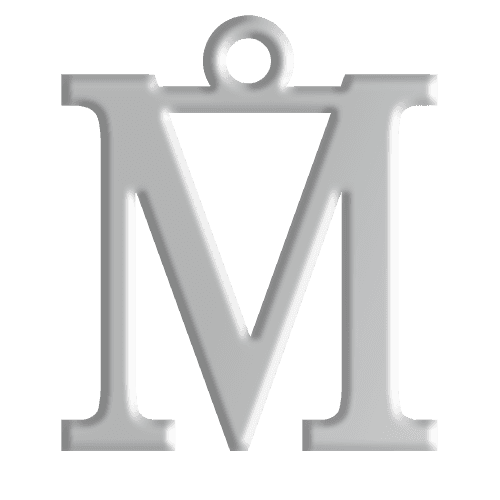 M Initial Pendant