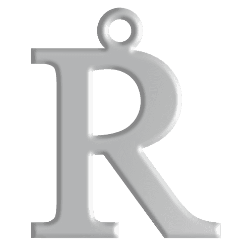 R Initial Pendant