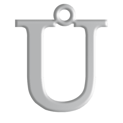 U Initial Pendant