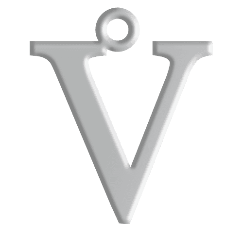 V Initial Pendant