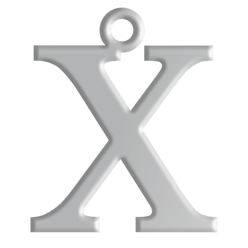 X Initial Pendant