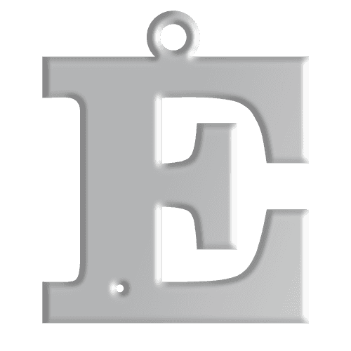 E Initial Pendant