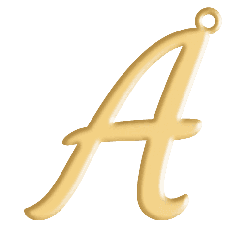 A Initial Pendant