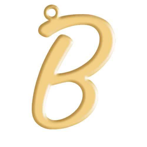 B Initial Pendant