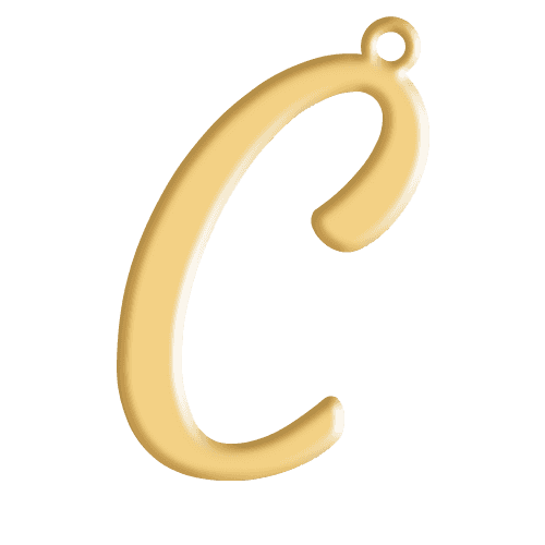 C Initial Pendant