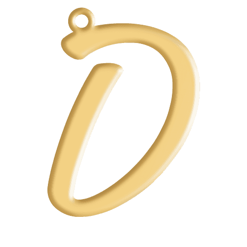 D Initial Pendant