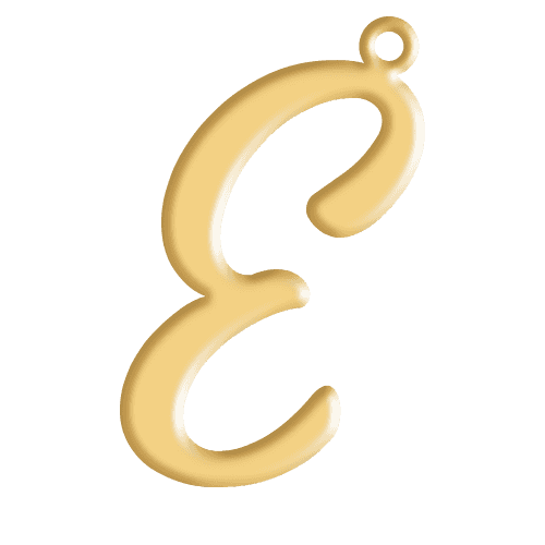 E Initial Pendant