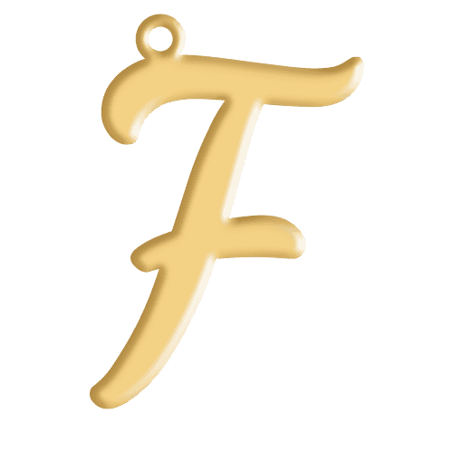 F Initial Pendant