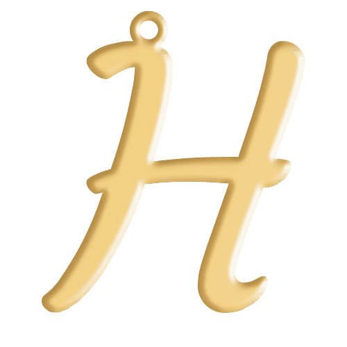 H Initial Pendant