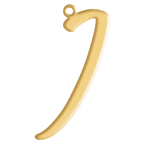 J Initial Pendant