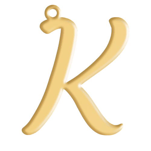 K Initial Pendant