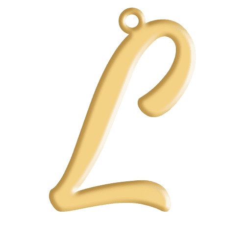 L Initial Pendant