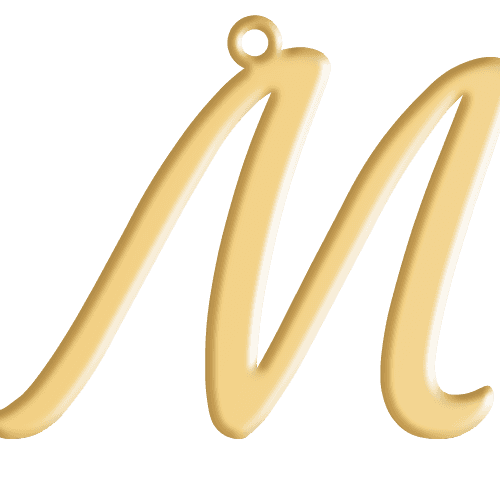 M Initial Pendant