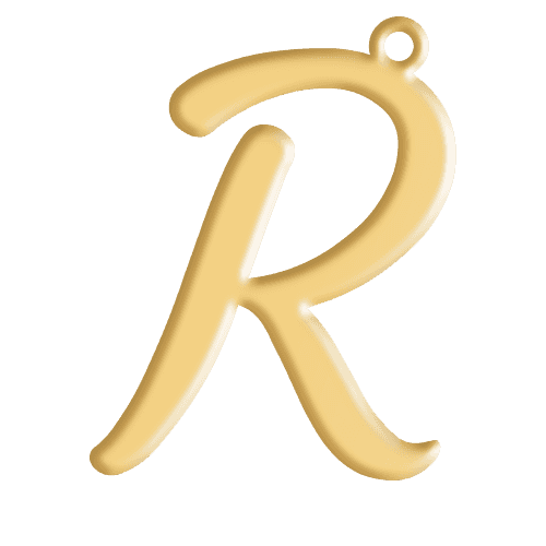 R Initial Pendant