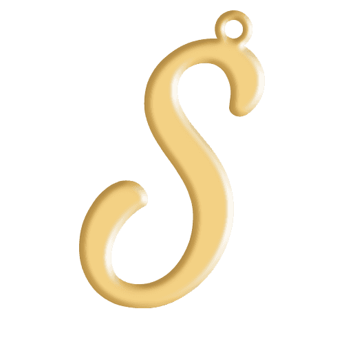 S Initial Pendant