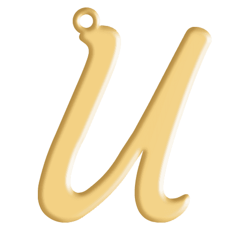 U Initial Pendant