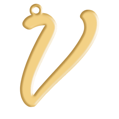 V Initial Pendant
