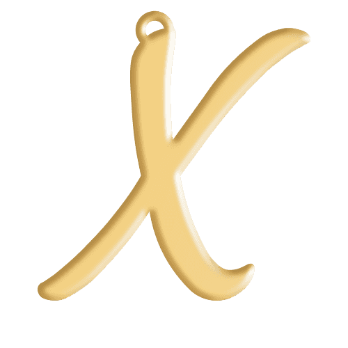 X Initial Pendant