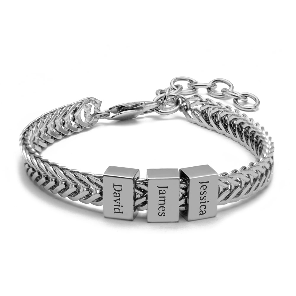 Laser Engraved Bracelet for Men