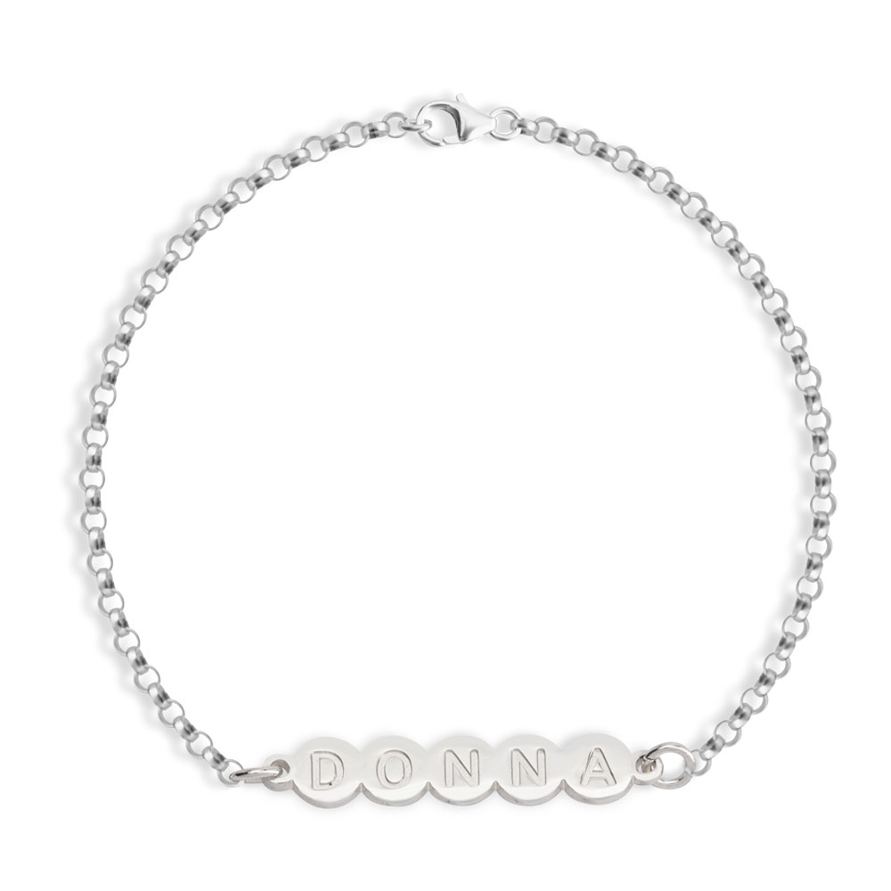 Sterling Silver Name Bracelet for Women
