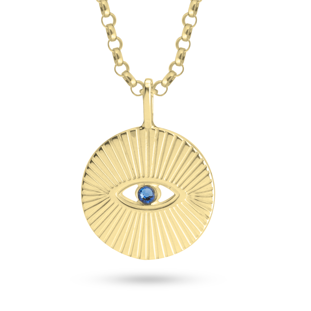 Round Evil Eye Necklace