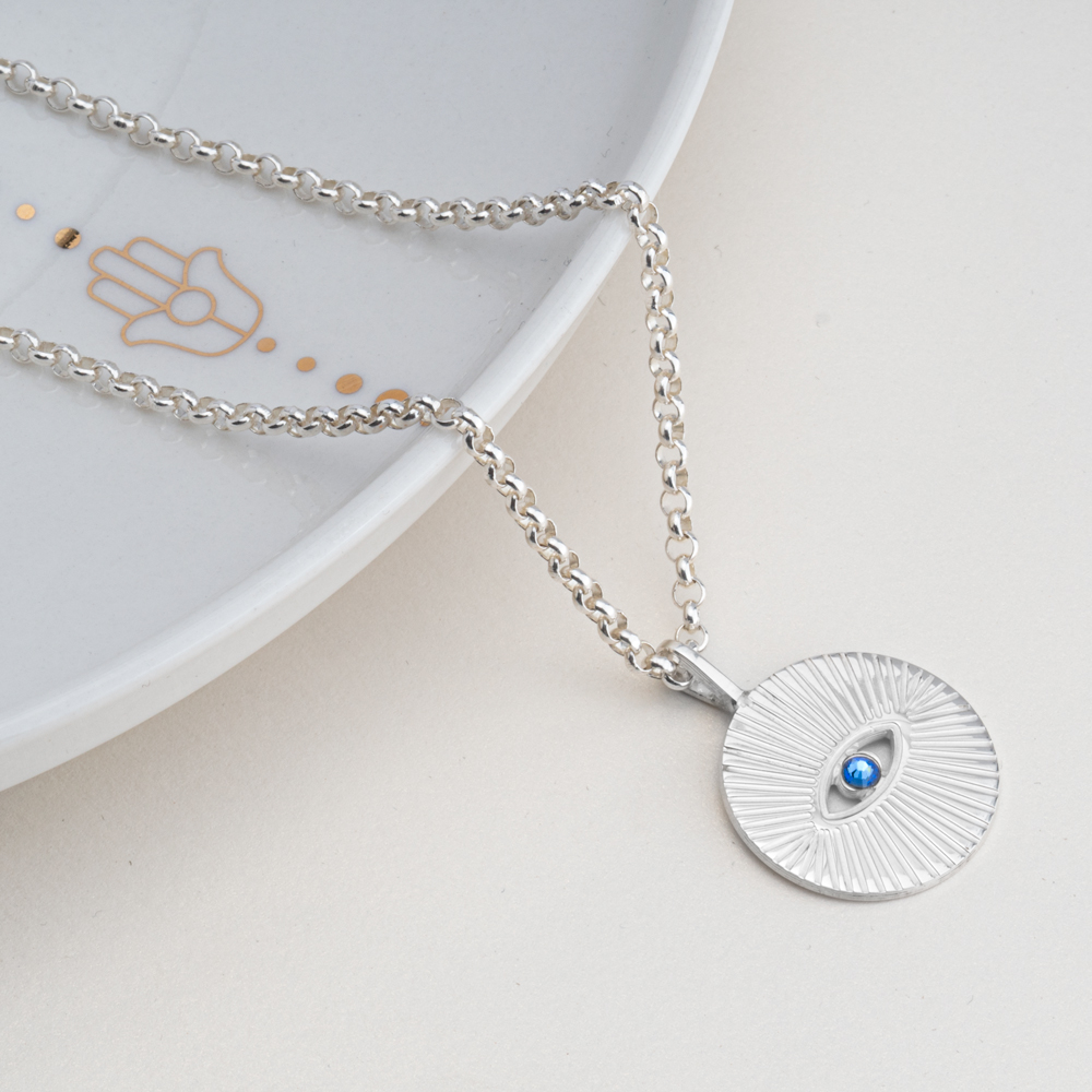 Round Evil Eye Necklace