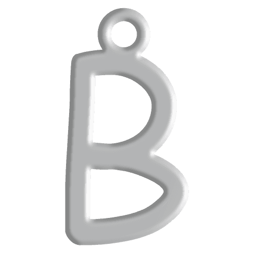 B Initial Pendant
