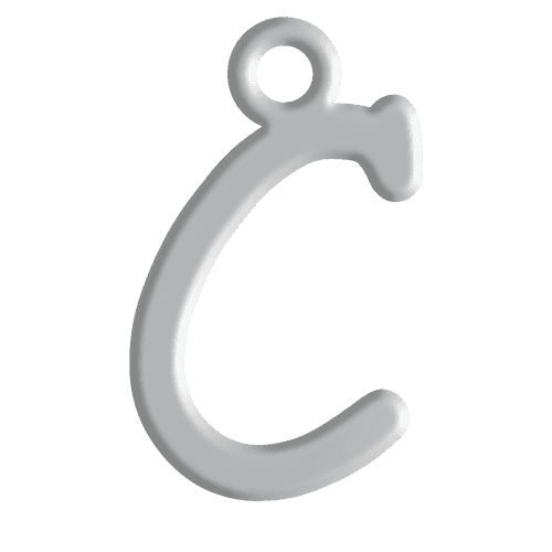 C Initial Pendant