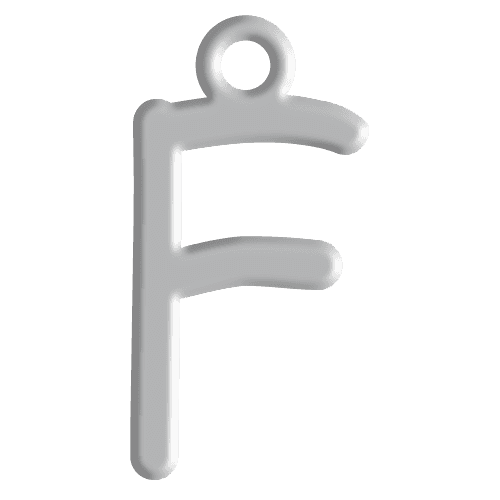 F Initial Pendant