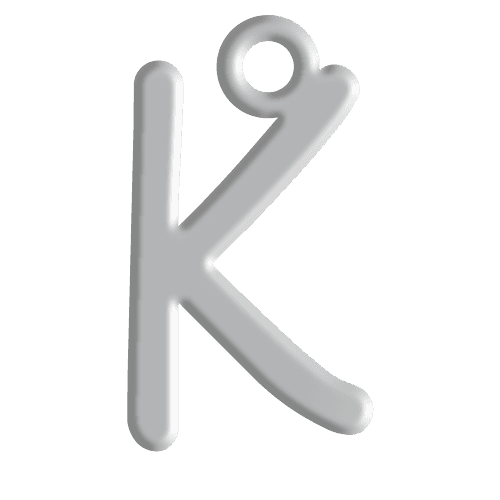 K Initial Pendant