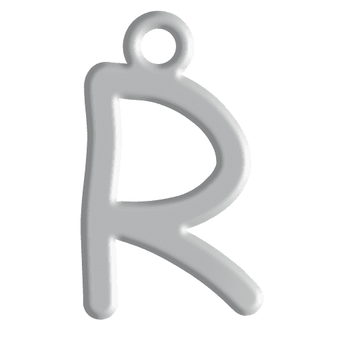 R Initial Pendant