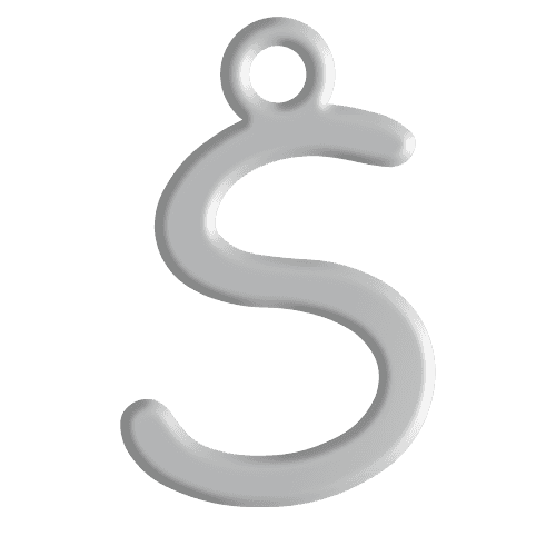 S Initial Pendant