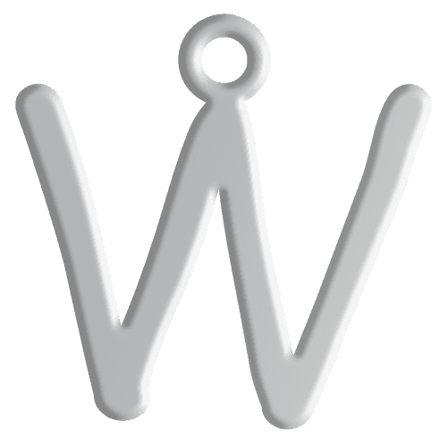 W Initial Pendant