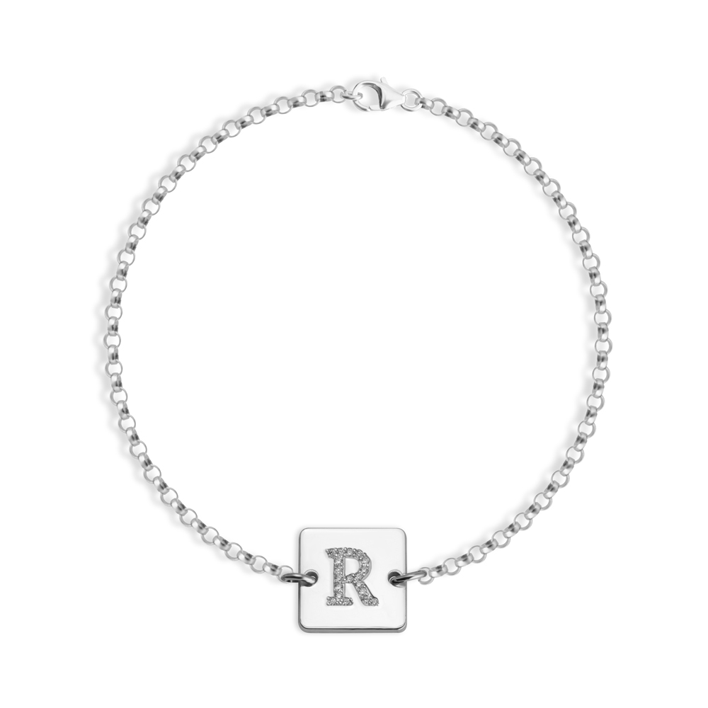 Zirconia Initial Bracelet
