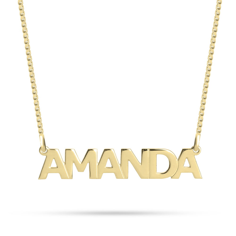 Capital Letters Name Necklace