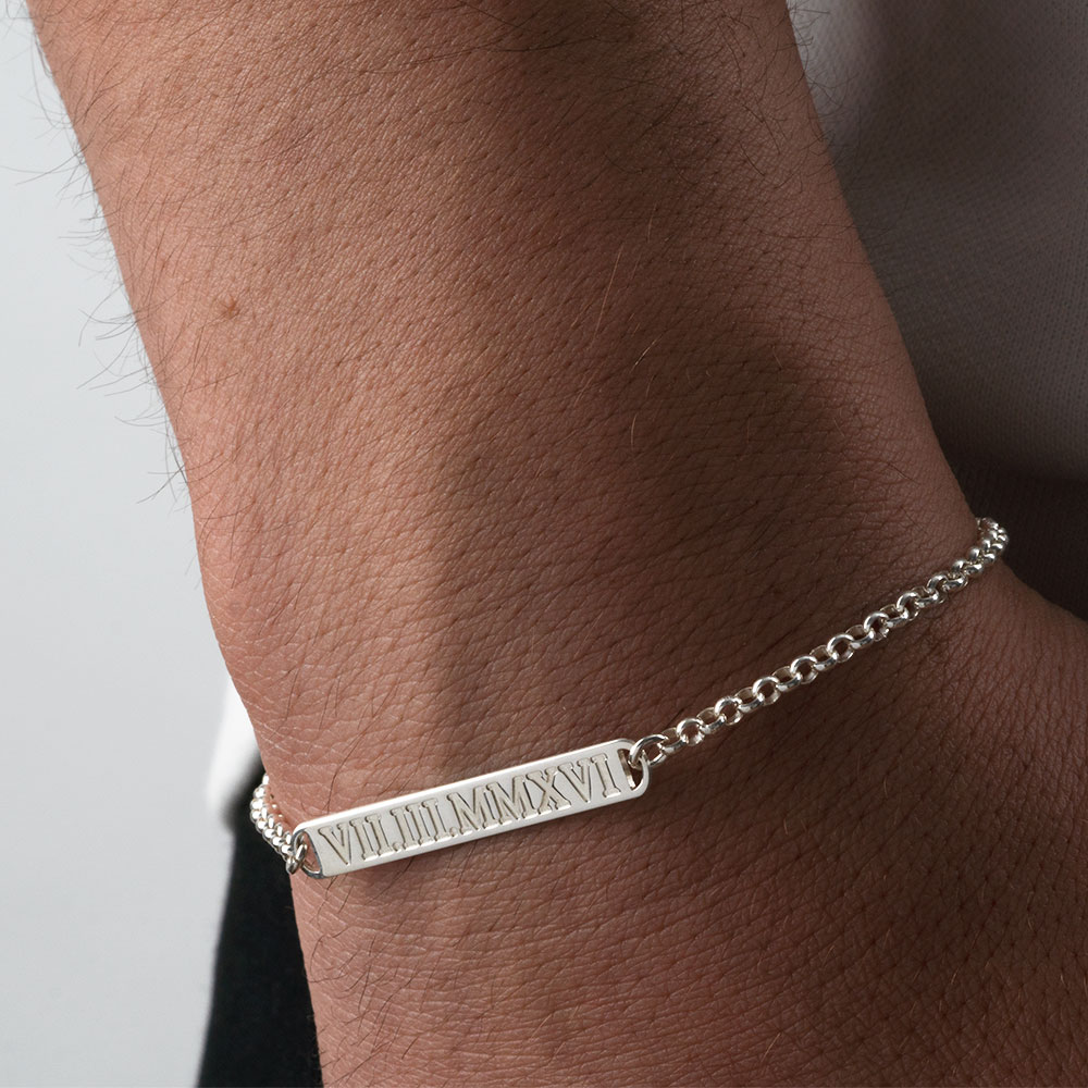 Couple Braclete with Roman Date